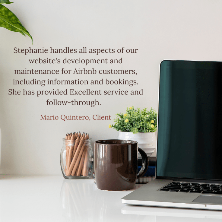 Testimonial from a real estate client.